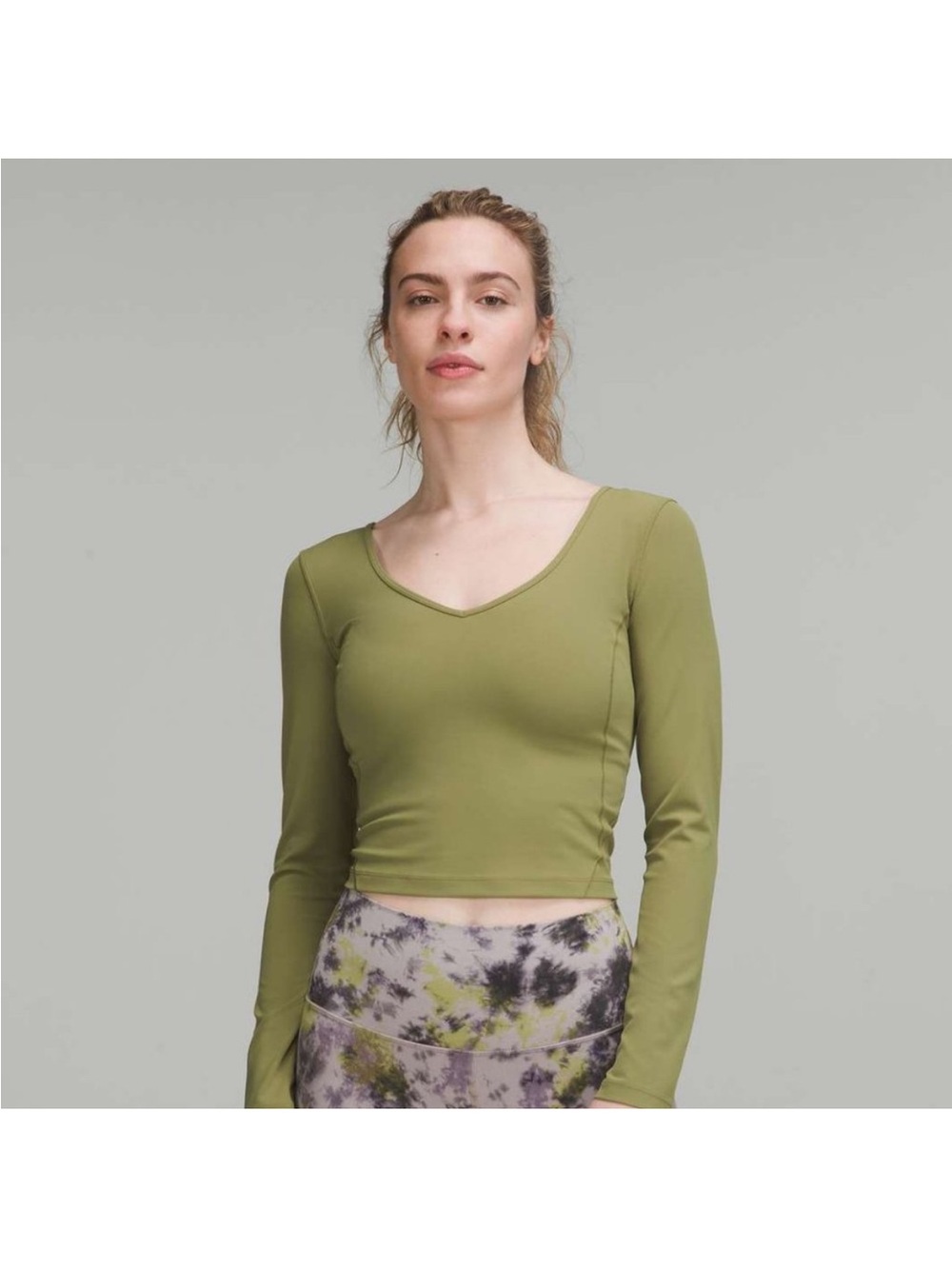 Lululemon Align Long Sleeve Shirt Bronze Green 10